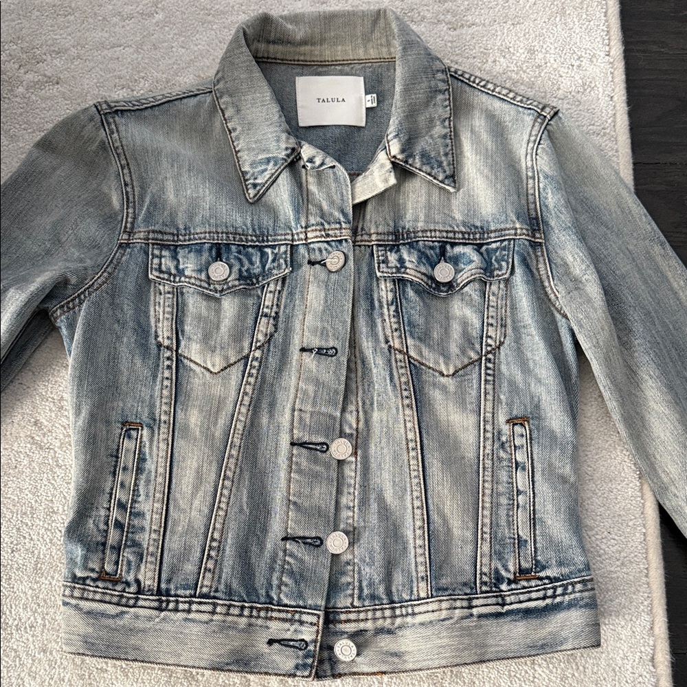 Talula Faded Light Blue Denim Jacket
